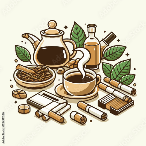 tobacco, nicotine, cigarette, health, background, cigar, smoke, cancer, leaf, addiction, risk, narcotic, unhealthy, toxic, plant, danger, industry, natural, crop, product, organic, nature, habit, harv