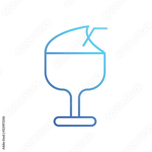 Frozen Margarita vector icon