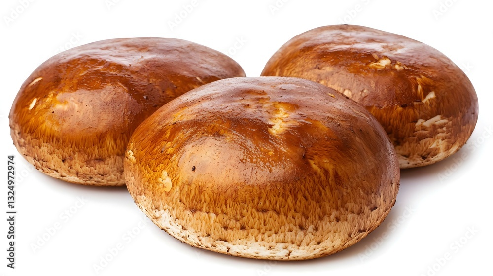 Boletus Edulis mushrooms isolated on white Boletus Edulis mushrooms isolated on white
