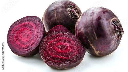 Obraz na płótnie Beetroot or beta vulgaris isolated on white
