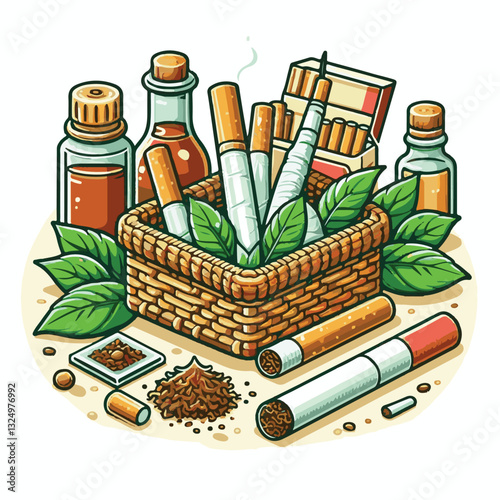 tobacco, nicotine, cigarette, health, background, cigar, smoke, cancer, leaf, addiction, risk, narcotic, unhealthy, toxic, plant, danger, industry, natural, crop, product, organic, nature, habit, harv