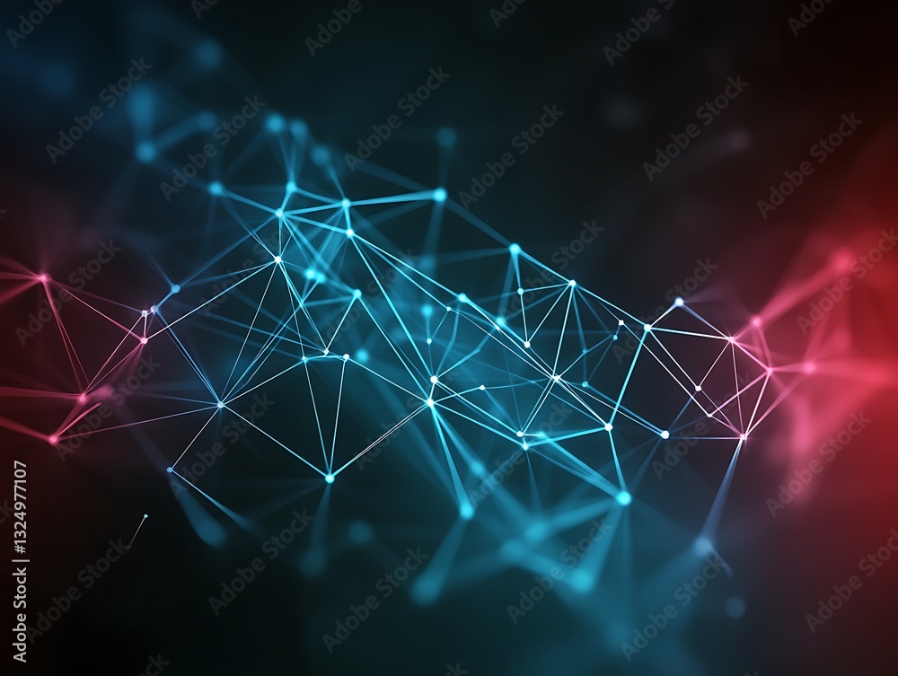Digital Network Connection Futuristic Data Background Digital Network Connection Futuristic Data Background
