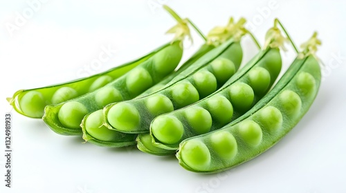 Wallpaper Mural green pea vegetable bean isolated on white Torontodigital.ca