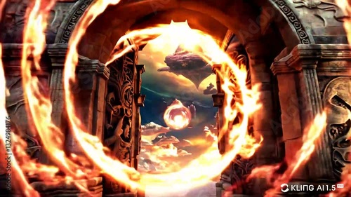 Portal to Another World Through Origami Magic