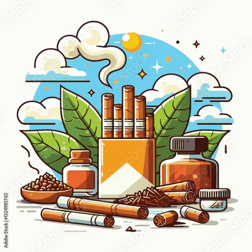 tobacco, nicotine, cigarette, health, background, cigar, smoke, cancer, leaf, addiction, risk, narcotic, unhealthy, toxic, plant, danger, industry, natural, crop, product, organic, nature, habit, harv