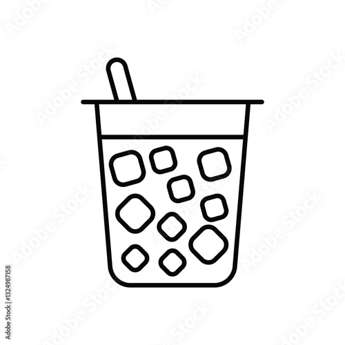 Slushie vector icon