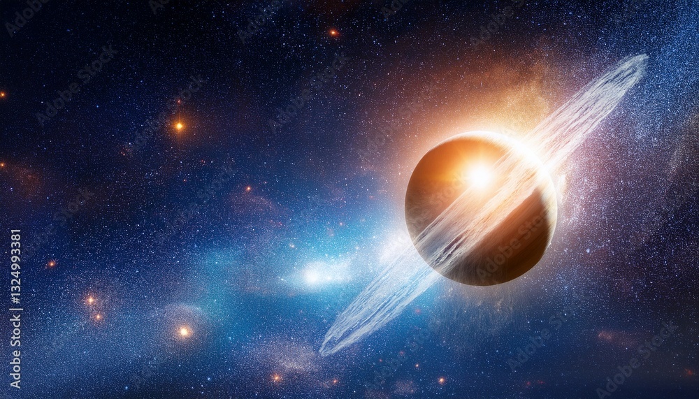 Fototapeta premium deep space pulsar banner