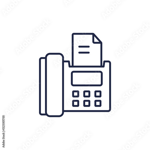 fax icons isolated on White Background. Flat style design