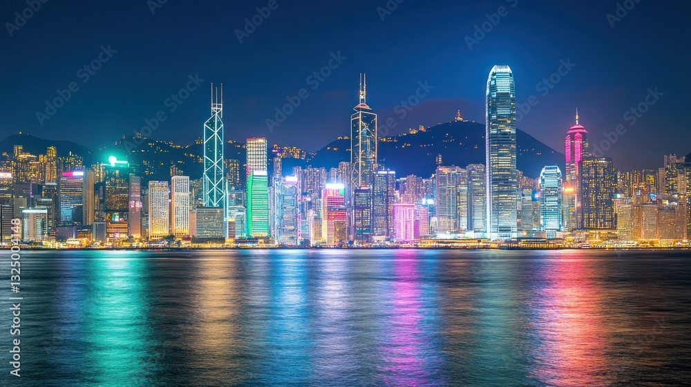 Fototapeta premium City Skyline at Night