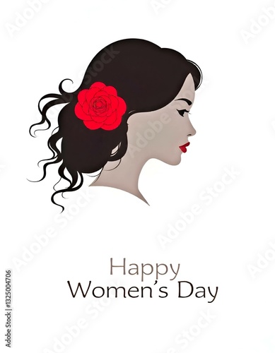 Anime of girl. World Women's day concept, Generative AI 