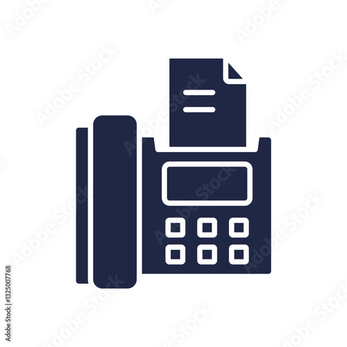 fax icons isolated on White Background. Flat style design