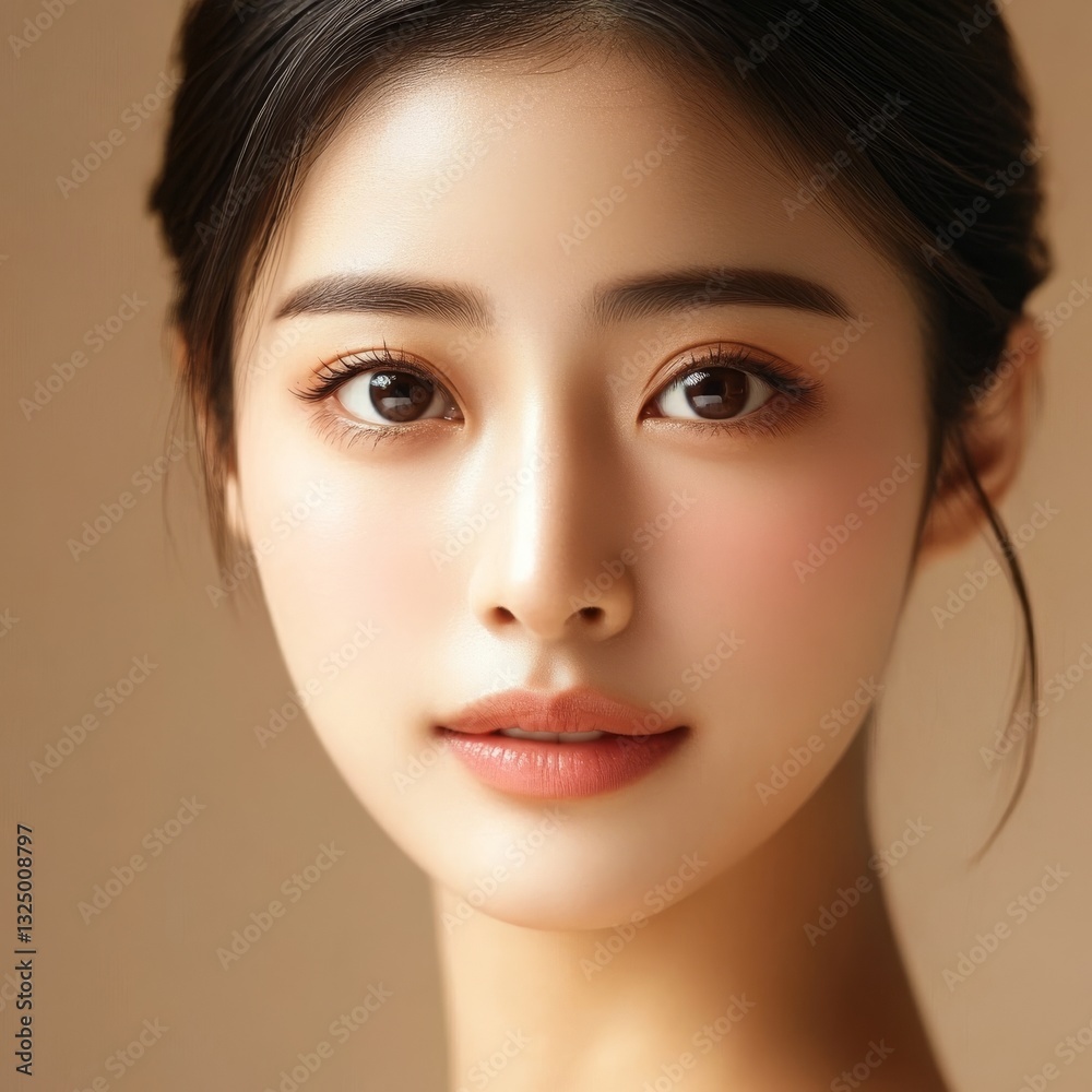 Fototapeta premium Asian woman with flawless skin