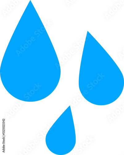Water drop icon. blue water drops vector icon. SVG