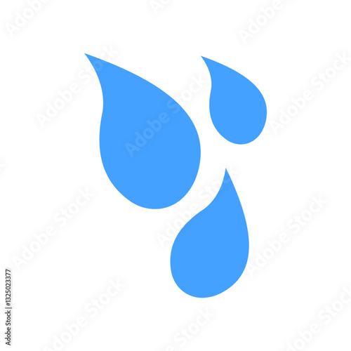 Water drop icon. blue water drops vector icon. SVG