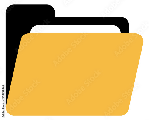 open folder icon, file document archive icon sign - data storage folder file document icon button. SVG