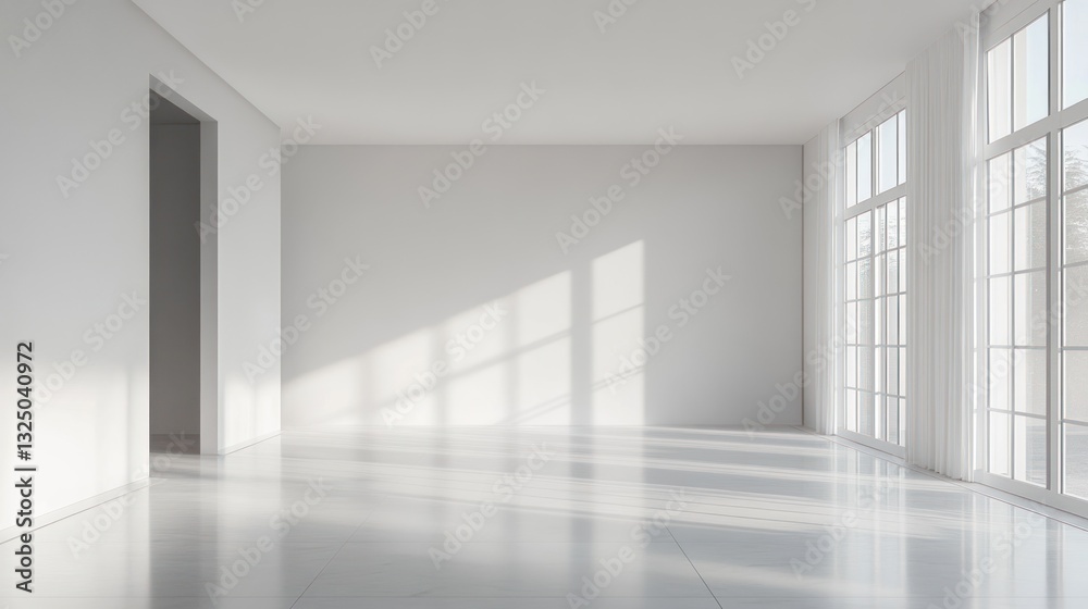 Empty Room with Sunlight Empty Room with Sunlight