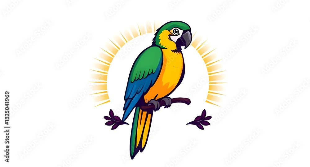 Fototapeta premium parrot icon