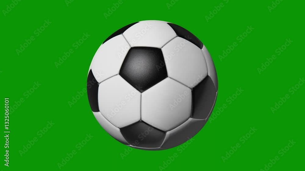 An animation of a soccer ball on a green screen background. Ideal for sports-themed video projects. An animation of a soccer ball on a green screen background. Ideal for sports-themed video projects.