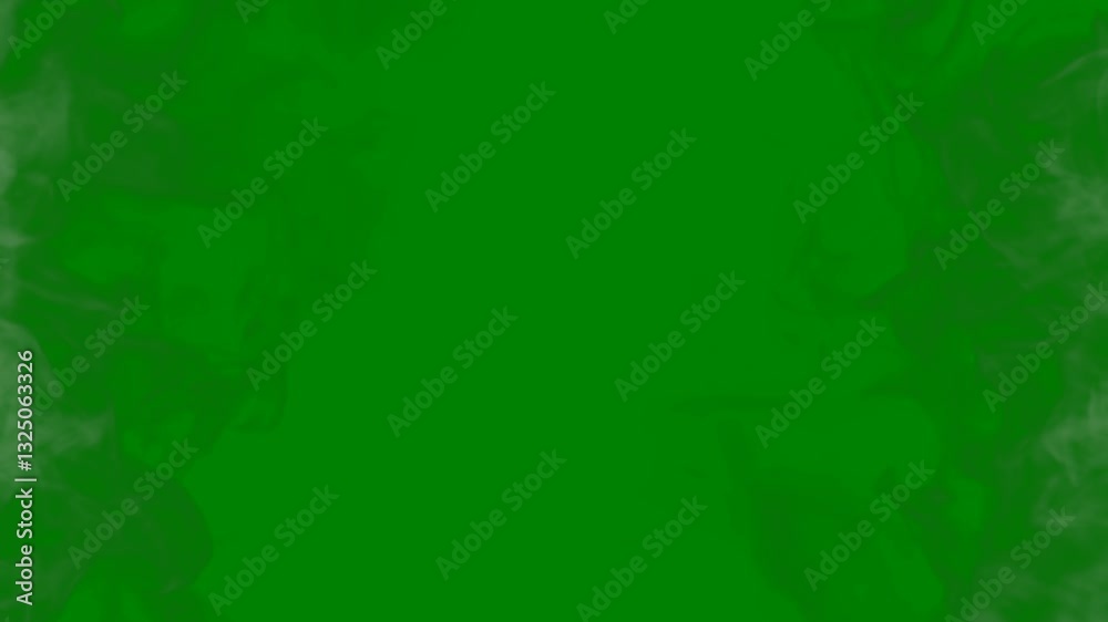 Animated smoke effect on a green screen background. Animated smoke effect on a green screen background.