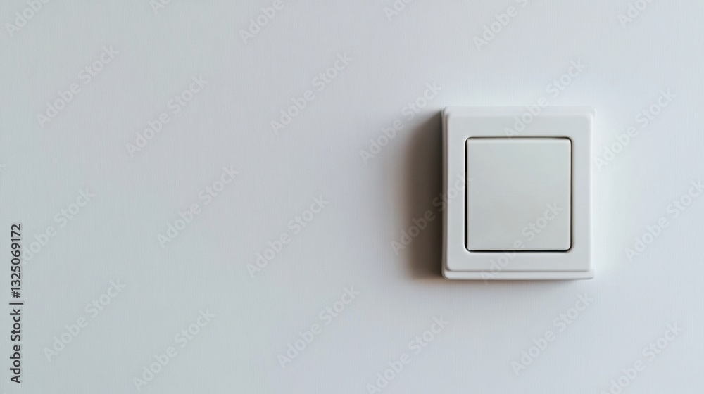 A white dimmer switch isolated on a clean white background A white dimmer switch isolated on a clean white background