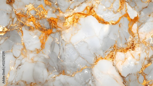 Elegant gold and white marble texture showcasing natural patterns and contrasts
