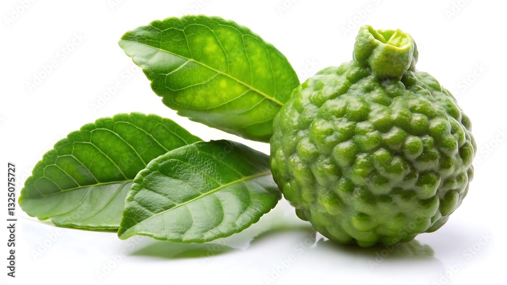 Fresh Bergamot on a White Background – Vibrant Citrus Fruit Fresh Bergamot on a White Background – Vibrant Citrus Fruit