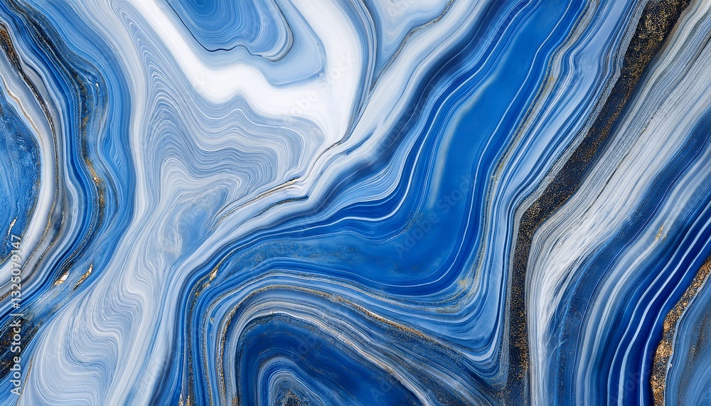 Obraz premium blue onyx marble texture abstract background