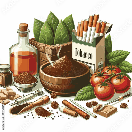 tobacco, nicotine, cigarette, health, background, cigar, smoke, cancer, leaf, addiction, risk, narcotic, unhealthy, toxic, plant, danger, industry, natural, crop, product, organic, nature, habit, harv