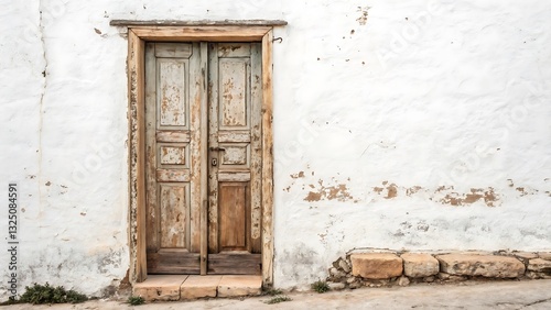 Old Wooden Door with Rustic Texture