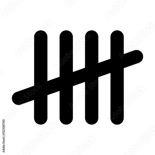 Tally mark, counting icon