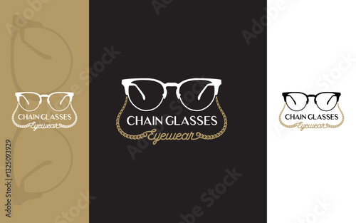 Eyewear chain glasses modern logo