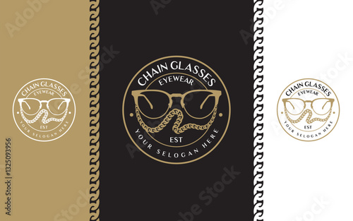 Eyewear chain glasses modern logo