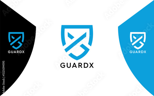 Letter GX guard security logo