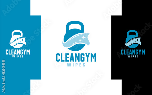 Fitness Clean wipes modern logo