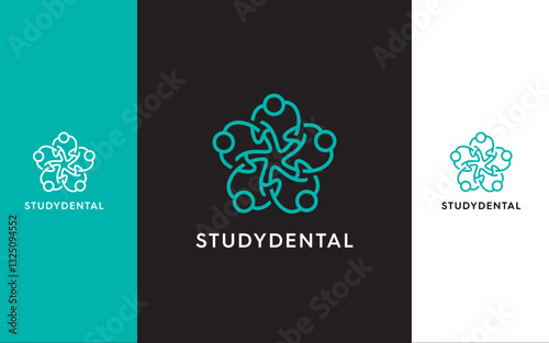 Study Club Dental modern logo