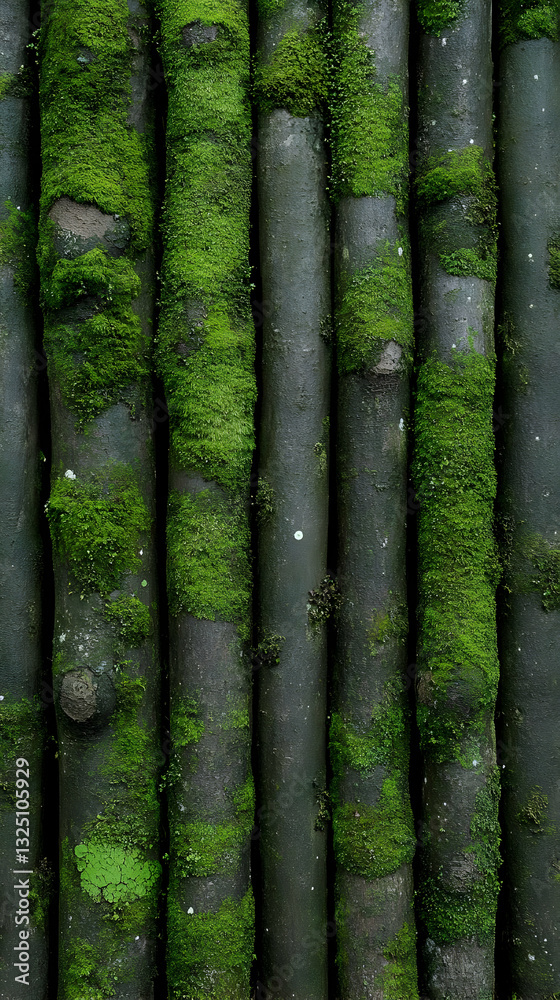 Moss Covered Logs Background Image Moss Covered Logs Background Image