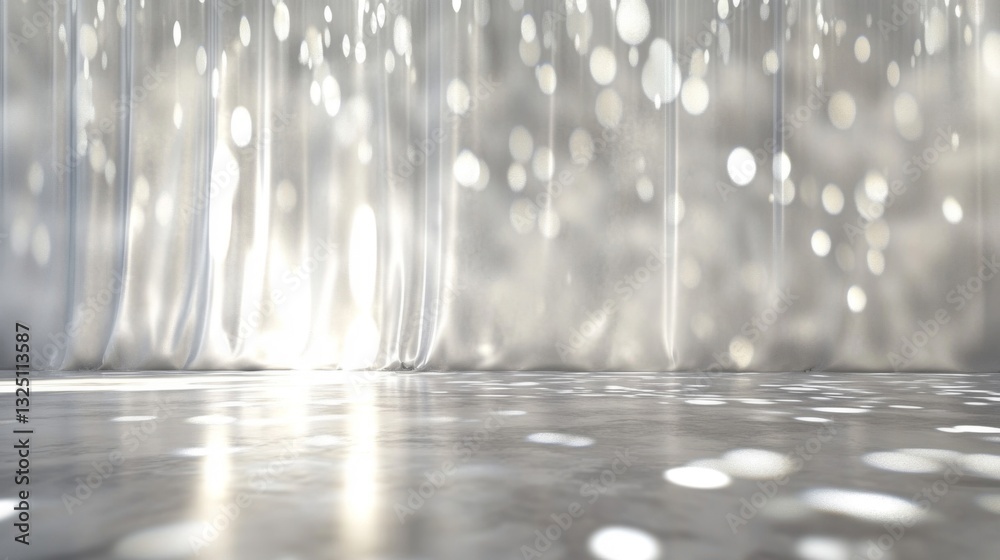 White Sheer Curtains and Brightly Lit Floor White Sheer Curtains and Brightly Lit Floor