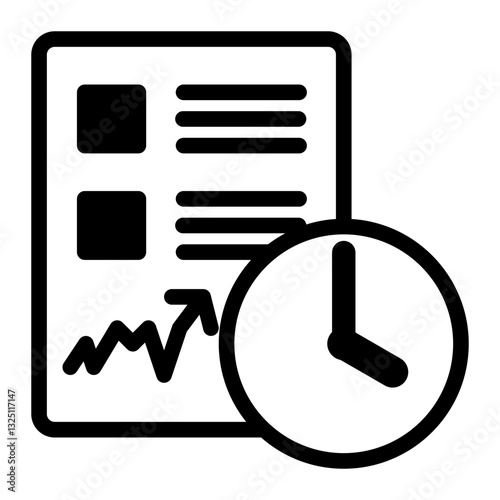 Stock Market Icon - Mixed Style - Business Value Themes