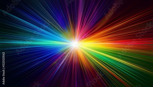 colorful rainbow lens flare light effect