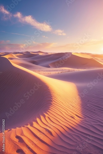 Fototapeta Naklejka Na Ścianę i Meble -  sand dunes illuminated by morning sun
