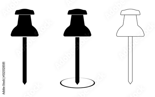 Location Pin PNG Transparent image set, Black Pin marker location icon Royalty Free Vector Image set, Black pin marker png image, ping marker location vector image