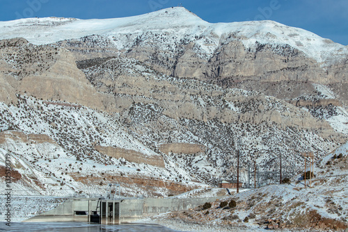 Boysen Dam, Windy River Canyon, Wyoming, USA  photo