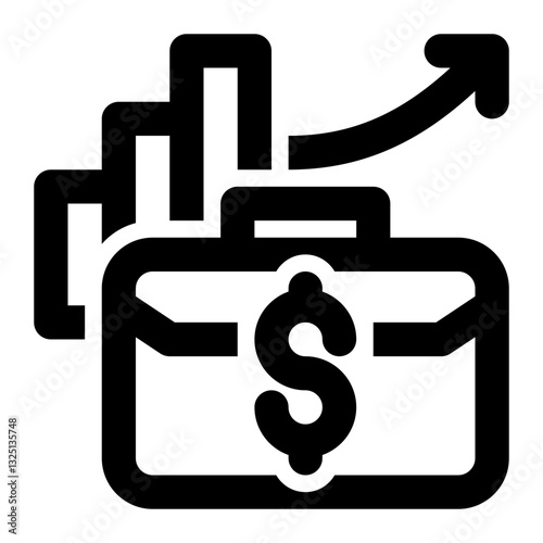 Growth, Business Growth, Business Outline Icon
