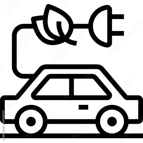 Hybrid Vehicle Icon