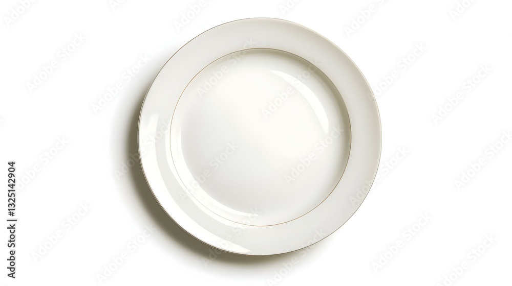 Empty dinner plate isolated on white background Empty dinner plate isolated on white background
