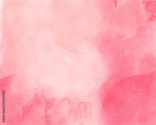Abstract pink watercolor art background for cards, flyers, posters, banners, and cover designs. Hand drawn flower illustration for Valentines Day. Watercolour brush strokes. Rose. Flower backdrop.