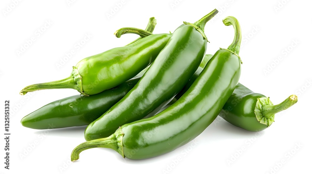 jalapeno peppers isolated on white background jalapeno peppers isolated on white background