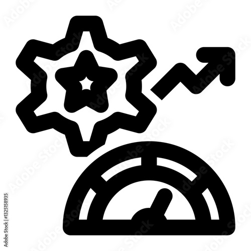 Performance Units, Performance Measurement, Operational Performance Outline Icon
