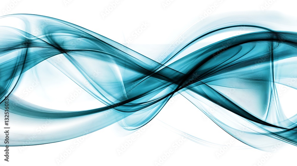 Naklejka premium Abstract blue wave background for presentations