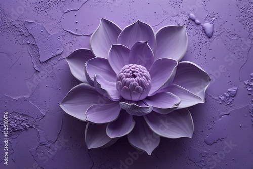 Textured Lilac Abstract Wall Art for Elegant Home Decor